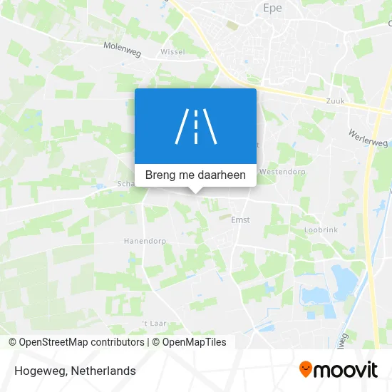 Hogeweg kaart