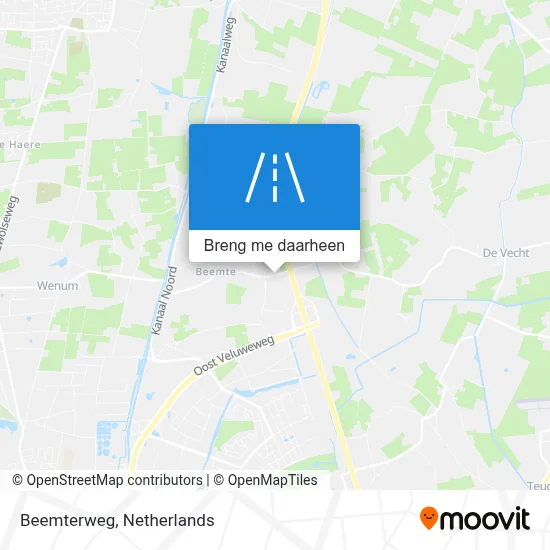 Beemterweg kaart