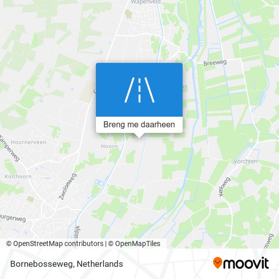 Bornebosseweg kaart