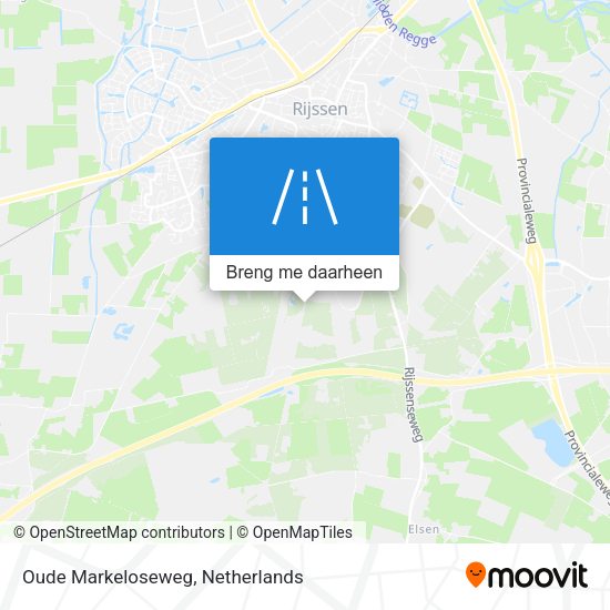 Oude Markeloseweg kaart