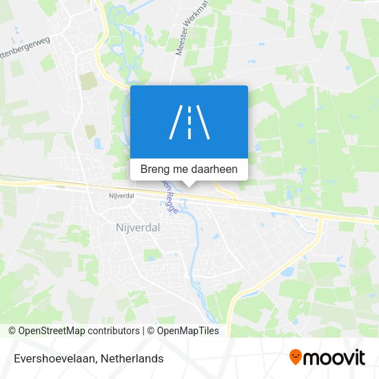 Evershoevelaan kaart