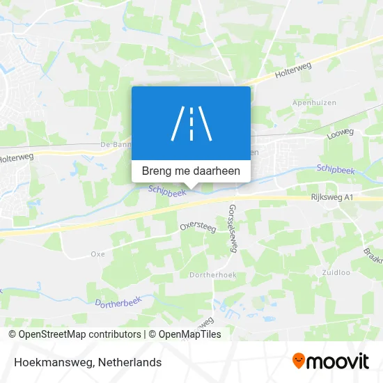 Hoekmansweg kaart