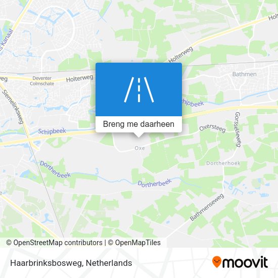 Haarbrinksbosweg kaart