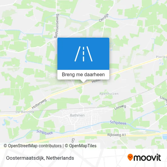 Oostermaatsdijk kaart