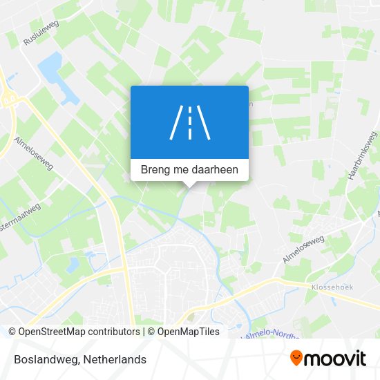 Boslandweg kaart