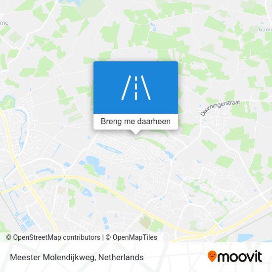 Meester Molendijkweg kaart