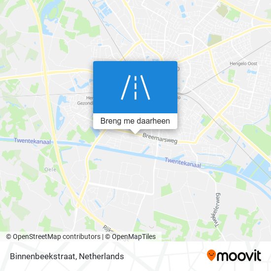 Binnenbeekstraat kaart