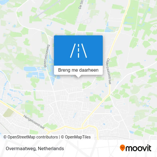 Overmaatweg kaart