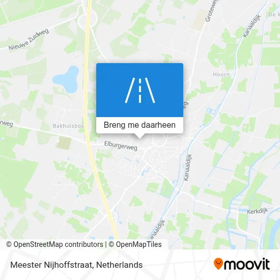 Meester Nijhoffstraat kaart