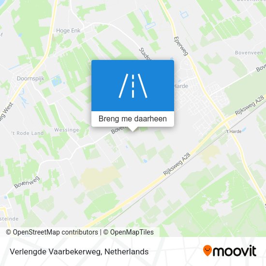 Verlengde Vaarbekerweg kaart
