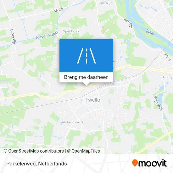 Parkelerweg kaart