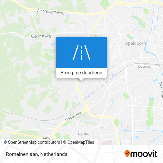 Romeinenlaan kaart