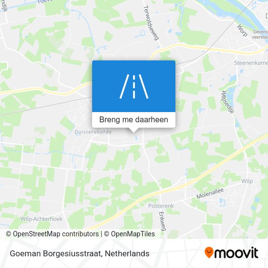 Goeman Borgesiusstraat kaart