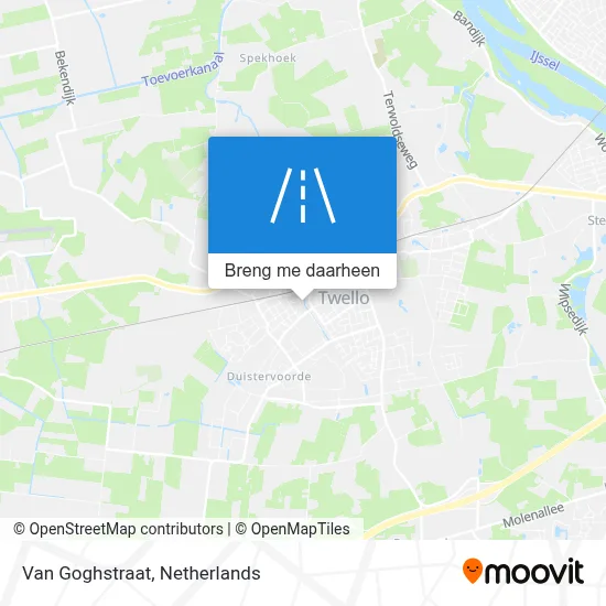 Van Goghstraat kaart
