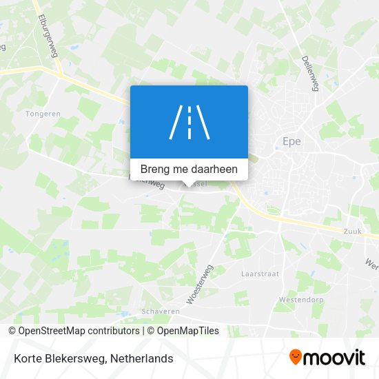 Korte Blekersweg kaart