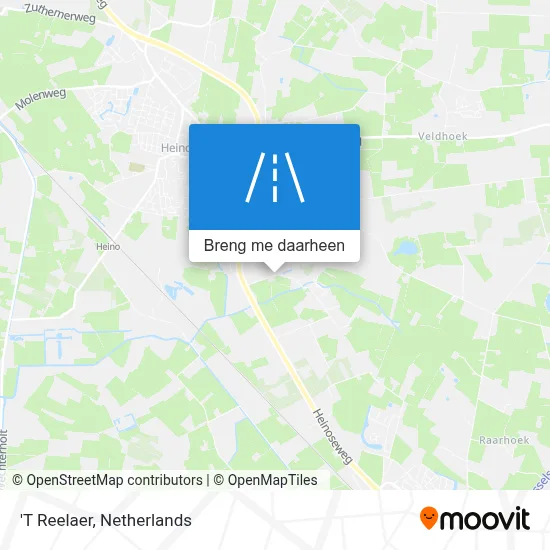 'T Reelaer kaart