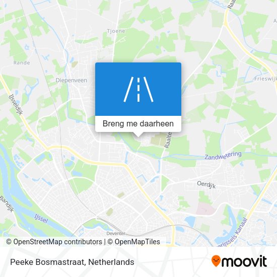 Peeke Bosmastraat kaart