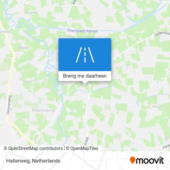 Hallerweg kaart