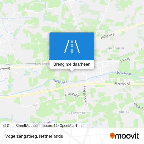 Vogelzangsteeg kaart