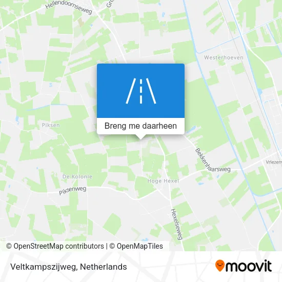 Veltkampszijweg kaart