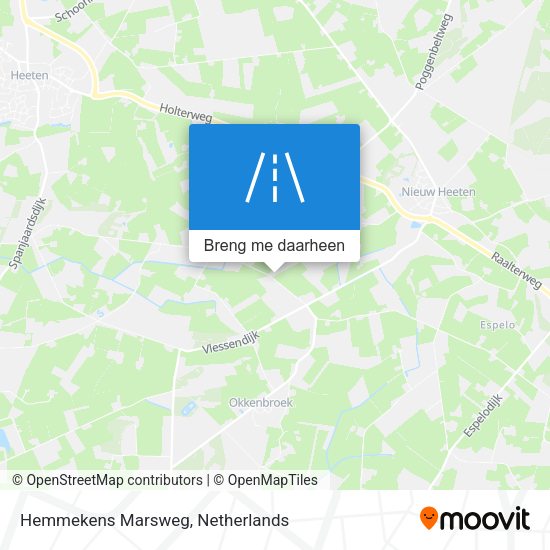 Hemmekens Marsweg kaart