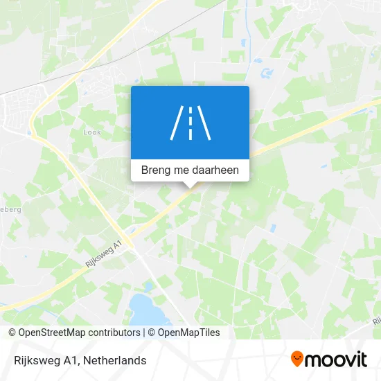 Rijksweg A1 kaart