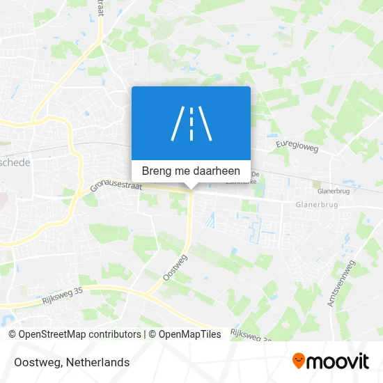 Oostweg kaart