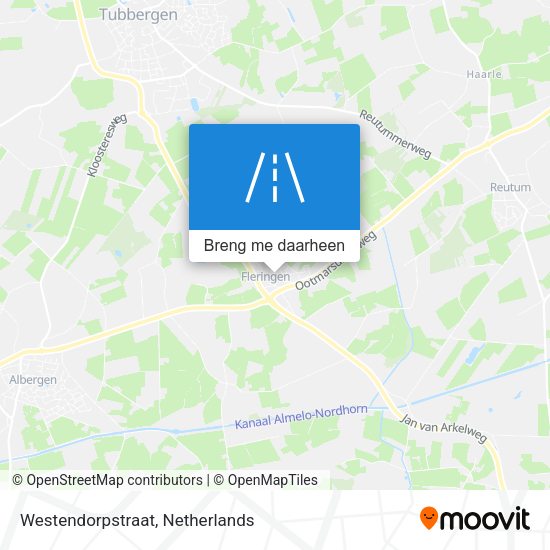 Westendorpstraat kaart
