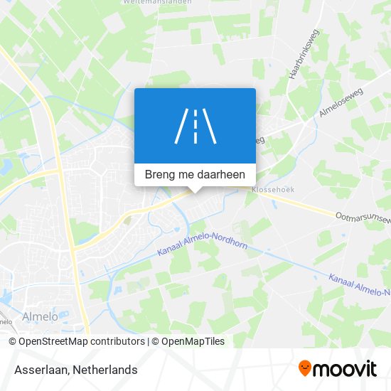 Asserlaan kaart