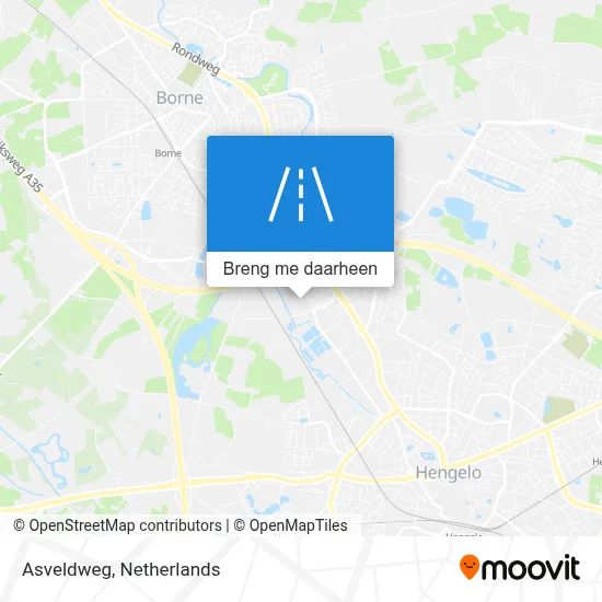 Asveldweg kaart