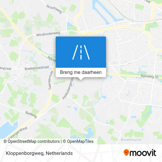 Kloppenborgweg kaart