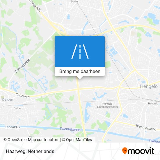 Haarweg kaart