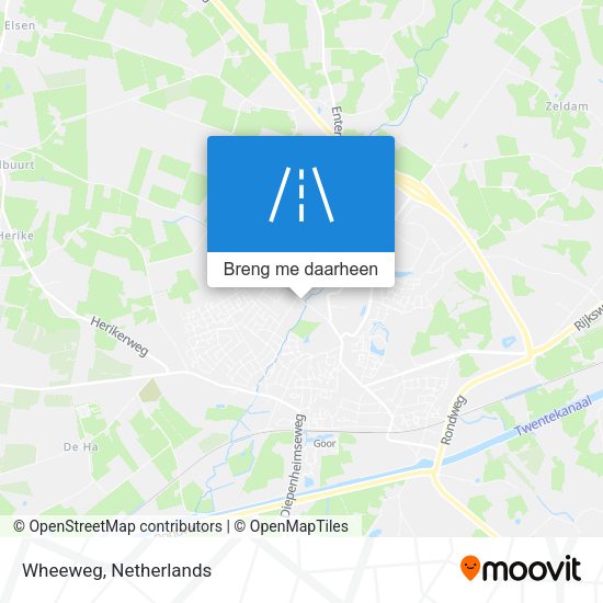 Wheeweg kaart