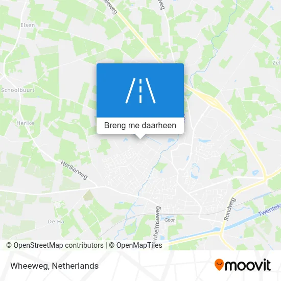 Wheeweg kaart
