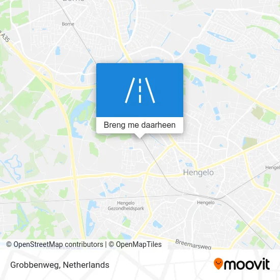 Grobbenweg kaart