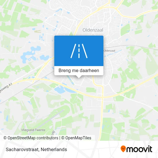 Sacharovstraat kaart