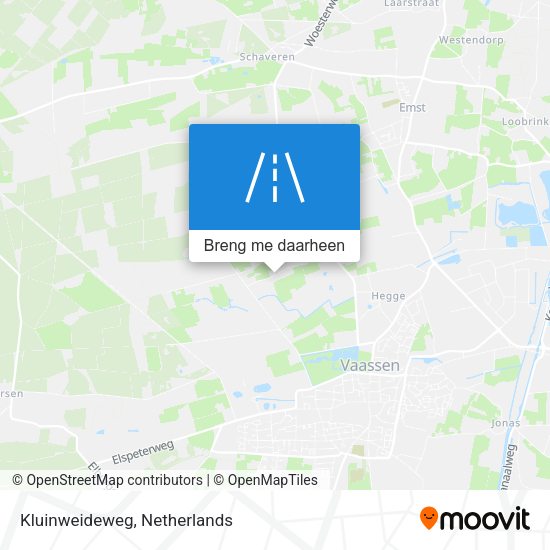 Kluinweideweg kaart