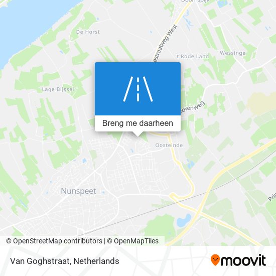 Van Goghstraat kaart