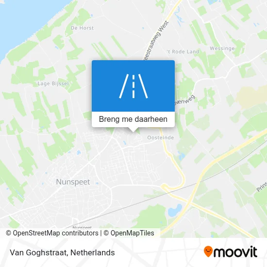 Van Goghstraat kaart