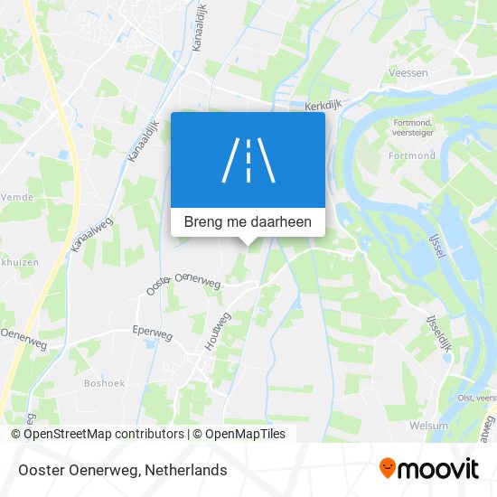 Ooster Oenerweg kaart