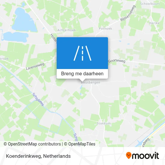 Koenderinkweg kaart