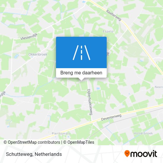 Schutteweg kaart