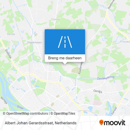 Albert Johan Gerardsstraat kaart