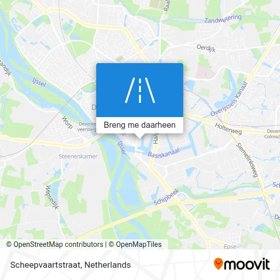Scheepvaartstraat kaart
