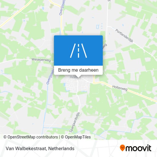 Van Walbekestraat kaart