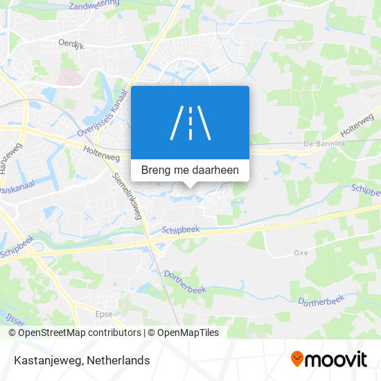 Kastanjeweg kaart