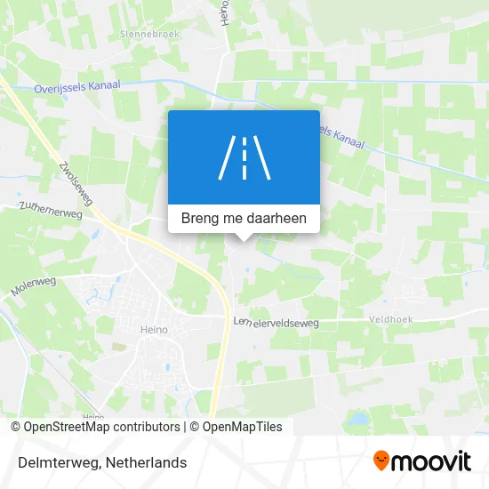 Delmterweg kaart