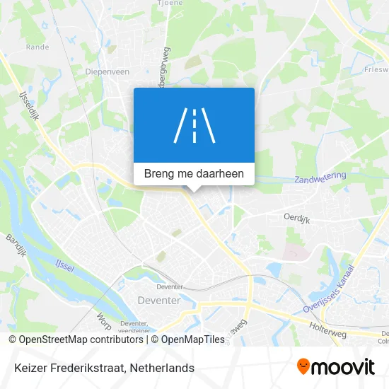 Keizer Frederikstraat kaart