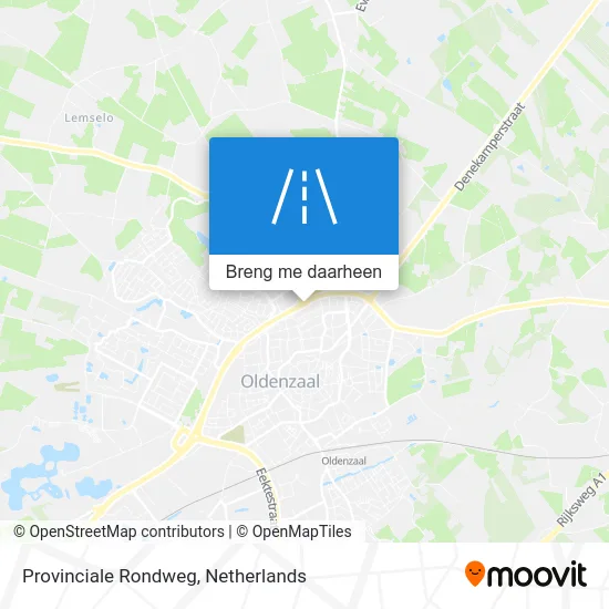 Provinciale Rondweg kaart