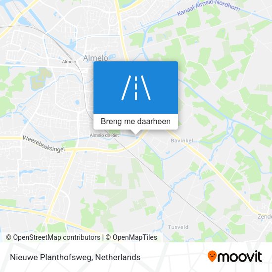Nieuwe Planthofsweg kaart